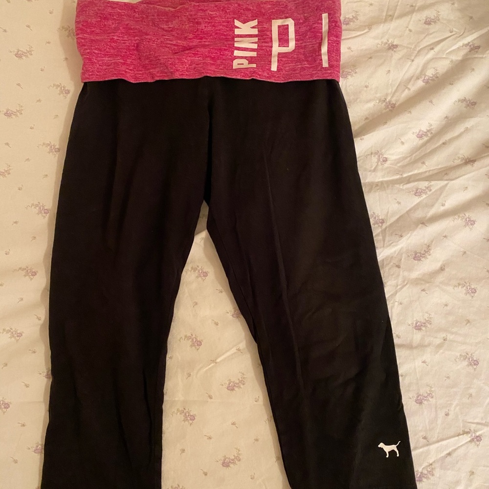 PINK Cropped Yoga